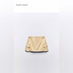 Zara pocket skort